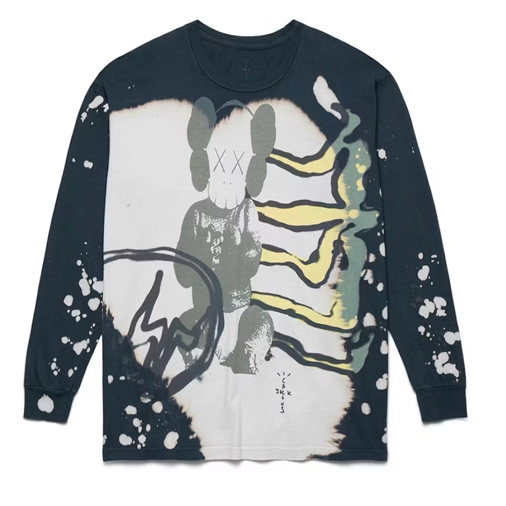KAWS x Cactus Jack Travis Scott x Fragment Long Sleeve Tee